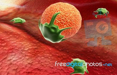 3d Virus Stock Image