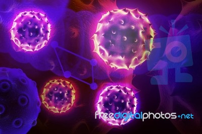 3d Virus Stock Image