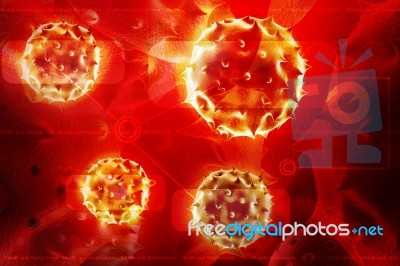3d Virus Stock Image