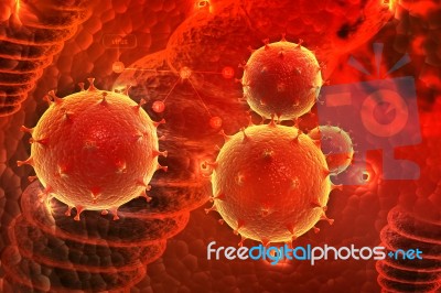 3d Virus Stock Image