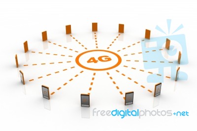 4g Concept Stock Image