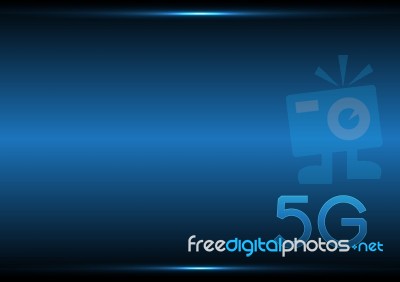 5g Technology Abstract Background Stock Image