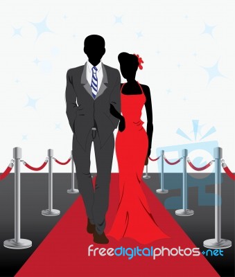 A Couple In Beautiflu Dress Stock Image