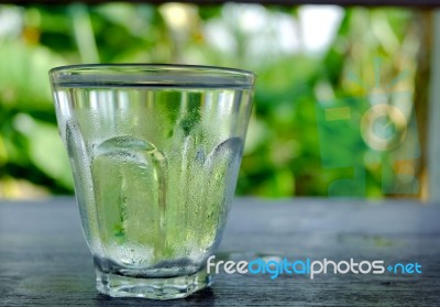 A Glass Of Water Stock Photo