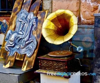 A Gramophone Stock Photo