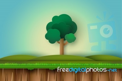 A Lone Tree Stock Image
