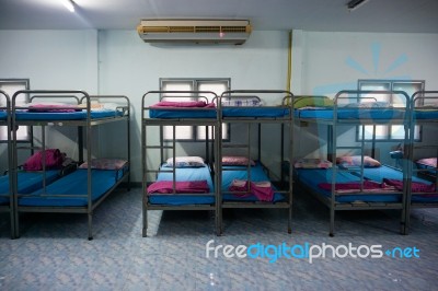 A Row Soldier Bunk Beds Stock Photo A Row Soldier Bunk Beds Stock Photo