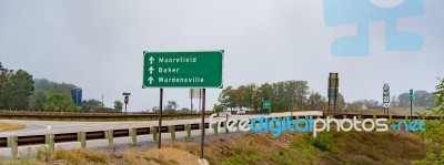 A Rural Road In Virginia Stock Photo