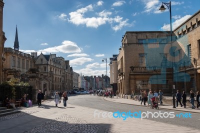 A View Along The Main Street In Oxford Stock Photo