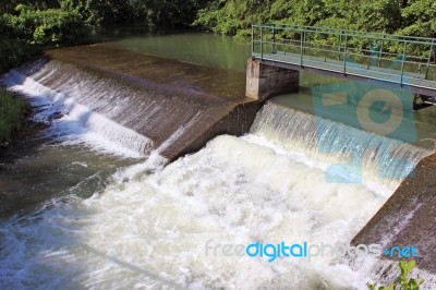A Water Dam Stock Photo