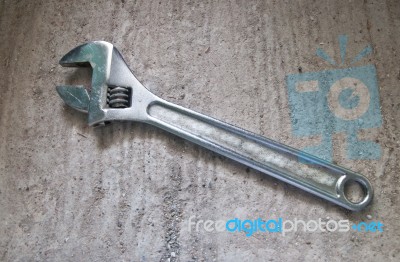 A Wrench Stock Photo
