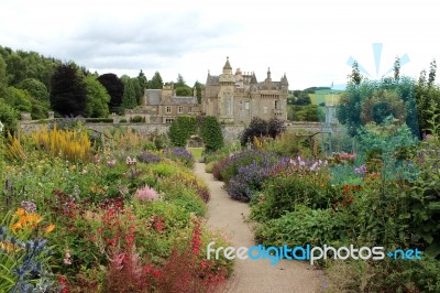Abbotsford House And Country Garden Stock Photo