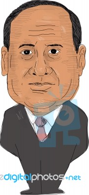 Abdel Fattah El-sisi President Egypt Stock Image
