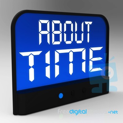 About Time Clock Showing Late And Tardiness Stock Image