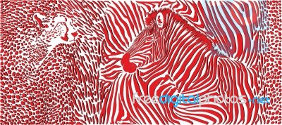 Abstract Animals Background - Pattern With Zebra And Cheetahs Motif Stock Image Abstract Animals Background - Pattern With Zebra And Cheetahs Motif Stock Image