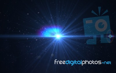 Abstract Background Lighting Flare And Black Background Stock Image