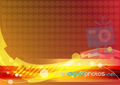 Abstract Background Red Theme Stock Image