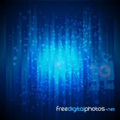 Abstract Binary Background Stock Image