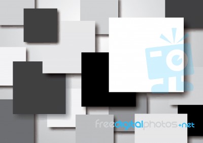 Abstract Blank Geometric Square With Drop Shadow Background Stock Image