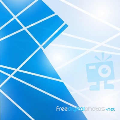 Abstract Blue Technology Geometric Corporate Design Background Stock Image