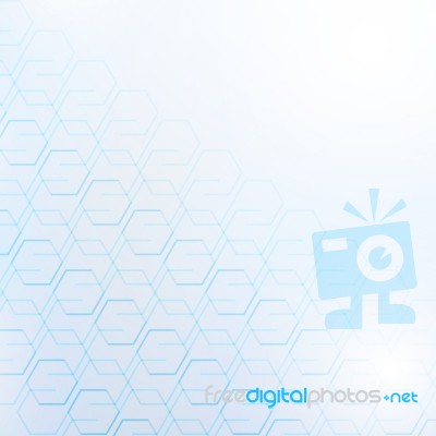 Abstract Blue Technology Geometric Corporate Design Background Stock Image