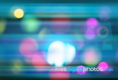 Abstract Bokeh Background With Movement Light Stock Image
