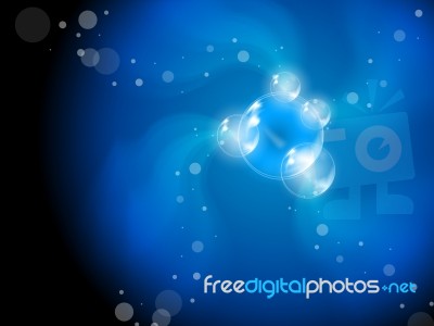 Abstract Bubbles Background Means Beautiful Translucent Art Stock Image