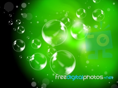 Abstract Bubbles Background Shows Beautiful Creative Spheres
 Stock Image