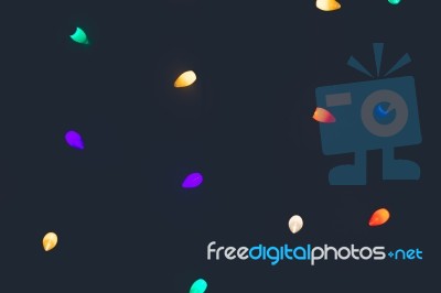 Abstract Christmas Lights Background Stock Photo