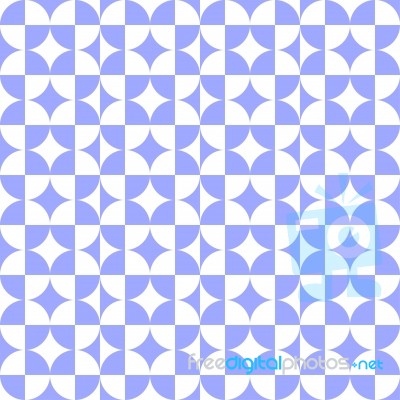 Abstract Circle Square Pattern Blue Stock Image