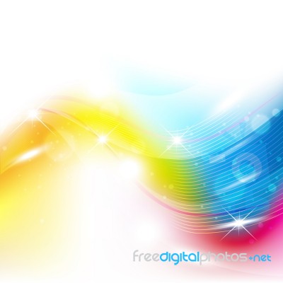 Abstract Colored Wave  Background Stock Image