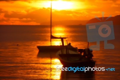 Abstract Colorful Motion Blurred Sunset On Sea Stock Photo Abstract Colorful Motion Blurred Sunset On Sea Stock Photo