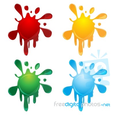 Abstract Colorful  Splash Stock Image