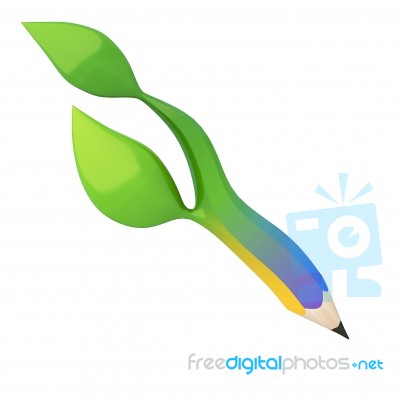 Abstract Colour Pencil Stock Image