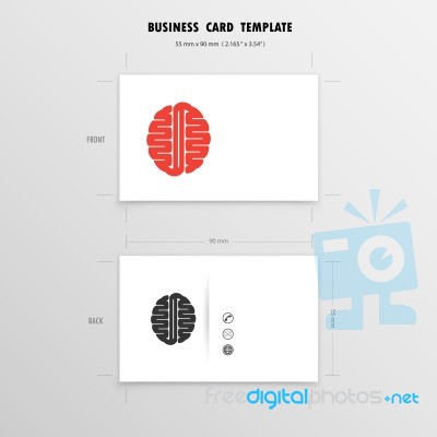 Abstract Creative Business Cards Design Template Stock Image