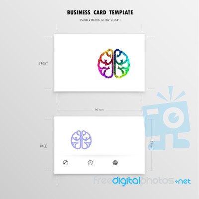 Abstract Creative Business Cards Design Template Stock Image