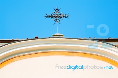 Abstract Cross In Italy   The Sky Background Stock Photo