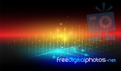 Abstract Data Technology Connection Background Stock Image