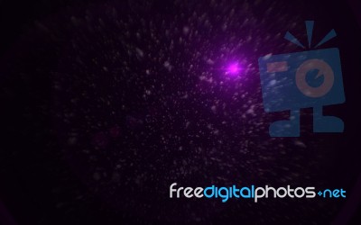 Abstract Digital Lens Flare In Black Background Stock Image