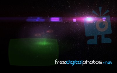 Abstract Digital Lens Flare Light Stock Image