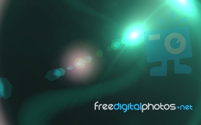 Abstract Digital Lens Flare Light Stock Image