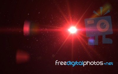 Abstract Digital Lens Flare Light Stock Image