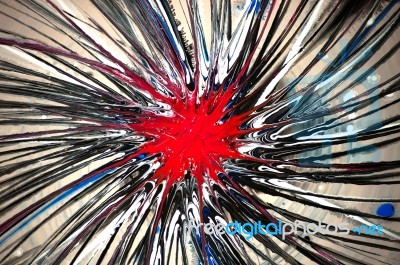Abstract Explosion Stock Photo
