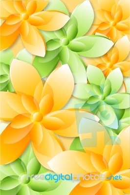 Abstract Flowers Stock Image