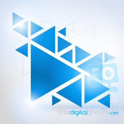 Abstract Geometric Triangle Background Stock Image