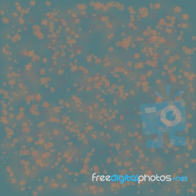 Abstract Green  Background With Orange  Blots Stock Image