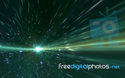 Abstract Green Of Lighting Flare Stock Image