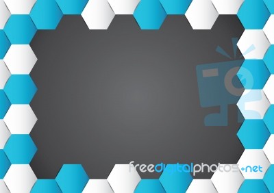 Abstract Hexagon Polygonal Background  Illustration Stock Image