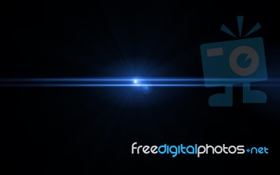 Abstract Image Of Lighting Flare.blue Flare Light Effect Stock Image