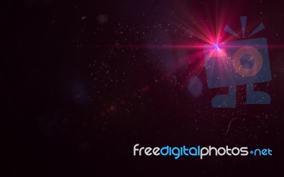 Abstract Laser Star Red Stock Image